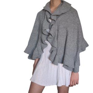 H&M wool blend gray shawl